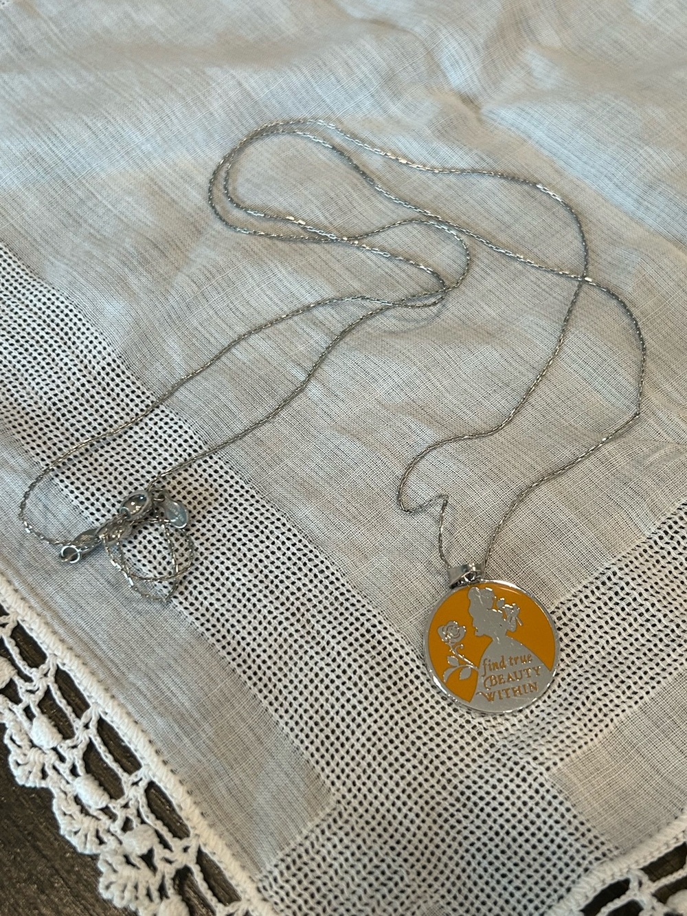 Alex and Ani & Disney “Belle” Pendant & Adjustable Necklace
